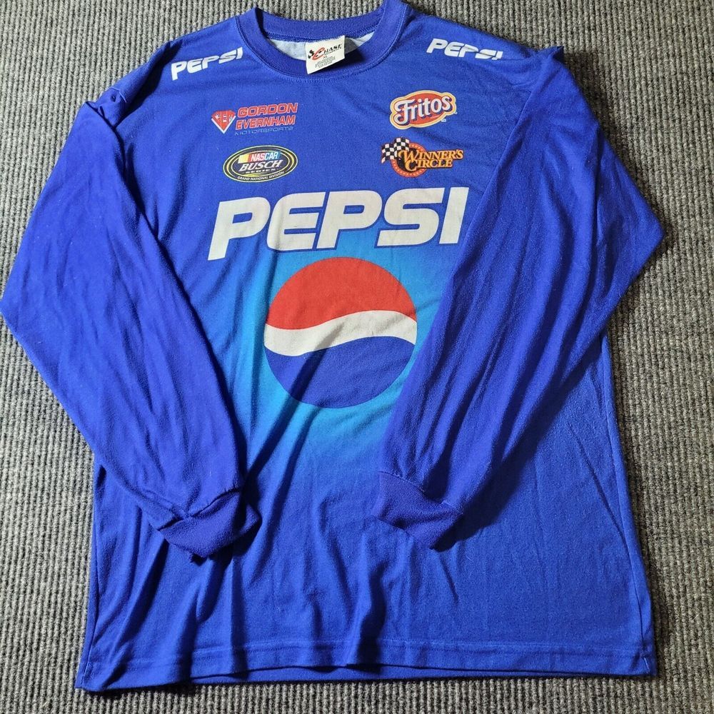 Pepsi Long Sleeve Shirt XL Jeff Gordon Chase Authentics Vintage‎ 1999 NASCAR